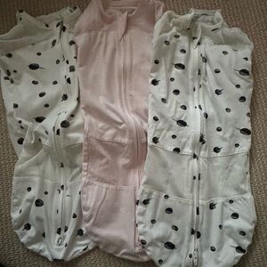 Set of Three Happiest Baby Sleep Sacks size small